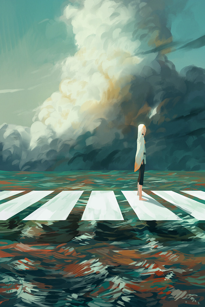 光影色彩 唯美幻想 插画by loika