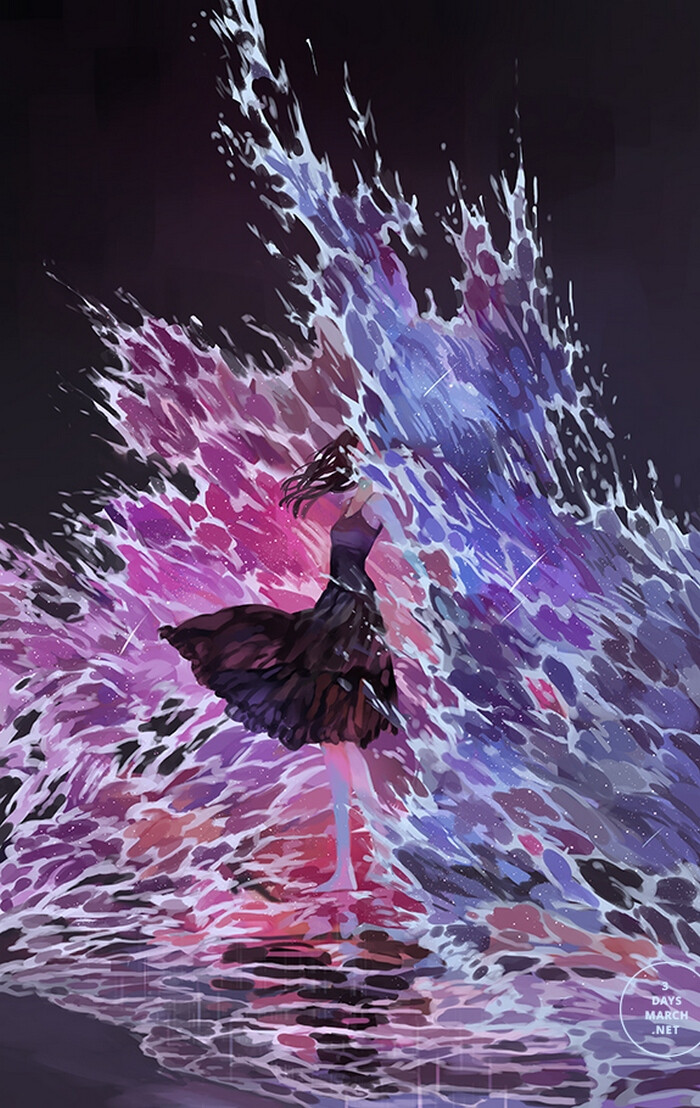 光影色彩 唯美幻想 插画by loika