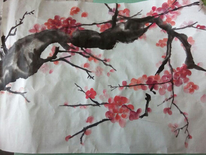 中国写意画:梅花