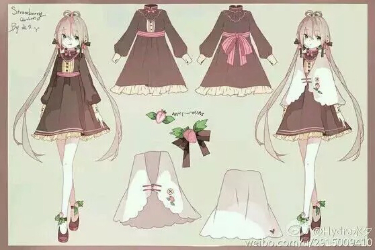 洛天依设计服,来源堆糖【人设素材】