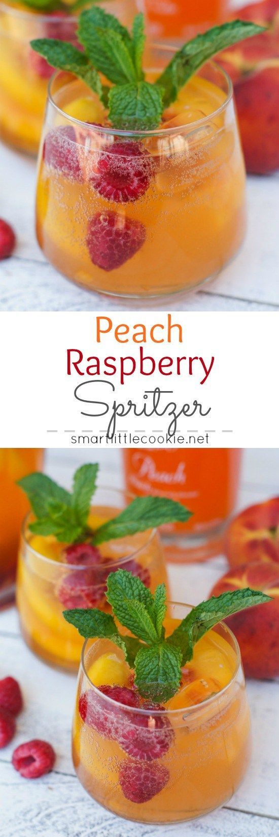 夏日 鸡尾酒 饮料 冰淇淋 食谱 peach raspberry spritzer 4 cups