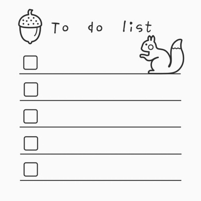 咕咕机打印素材 to do list