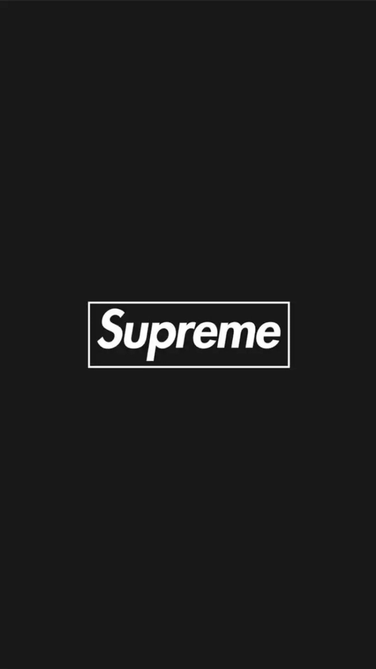 supreme 潮牌 黑白 简约 高清iphone壁纸