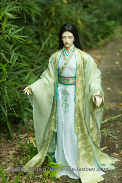 二手【桑果苑】bjd/sd男古装娃衣『柳色』