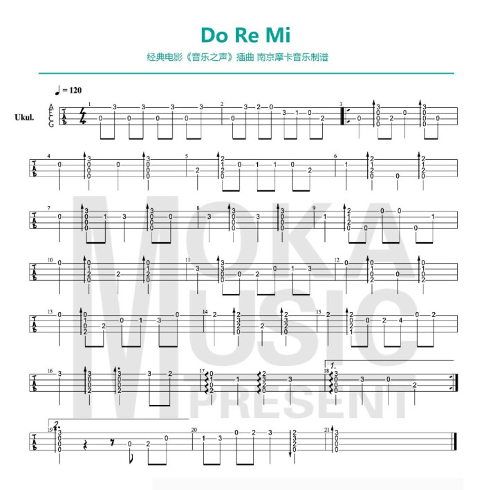 《do re mi》音乐之声插曲 指弹谱