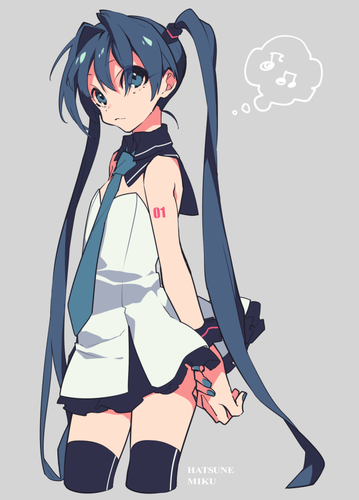 miku,v家,vocaloid,mikusummer(自设),p站,少女,抹胸装,插画,动漫