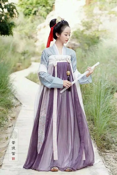 【菩提雪】大梦敦煌系列伎乐天齐胸襦裙全套唐风汉服出租租赁