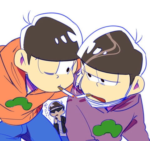 pixiv id=53533126 paka松 パーカー松 おそ松 一松 cp