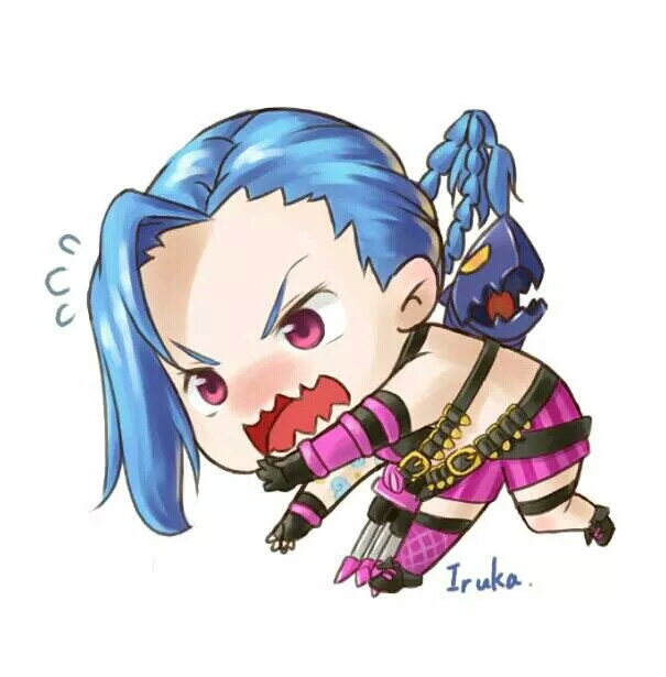 英雄联盟 lol 金克斯(金克丝) 萌图 可爱 暴走萝莉 游戏 jinx
