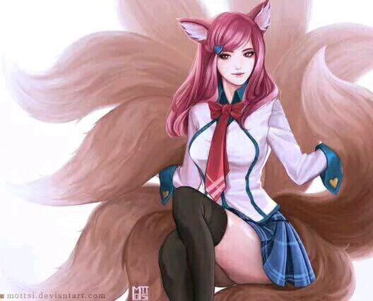 英雄联盟 lol 阿狸 萌图 可爱 九尾妖狐 游戏 ahri