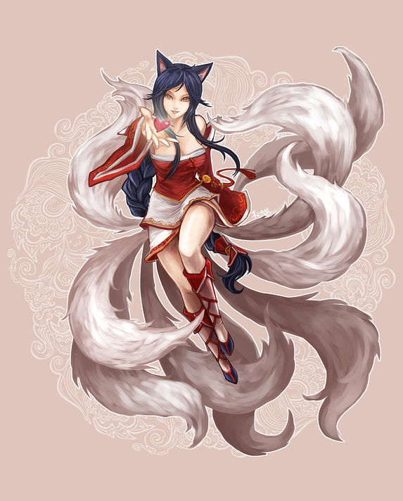 英雄联盟 lol 阿狸 萌图 可爱 九尾妖狐 游戏 ahri