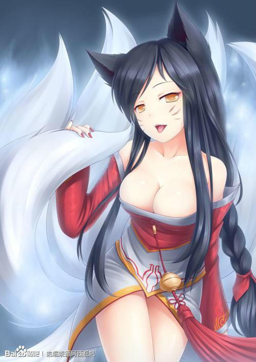 英雄联盟 lol 阿狸 萌图 可爱 九尾妖狐 游戏 ahri