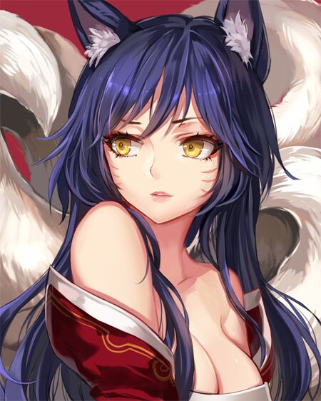 英雄联盟 lol 阿狸 萌图 可爱 九尾妖狐 游戏 ahri