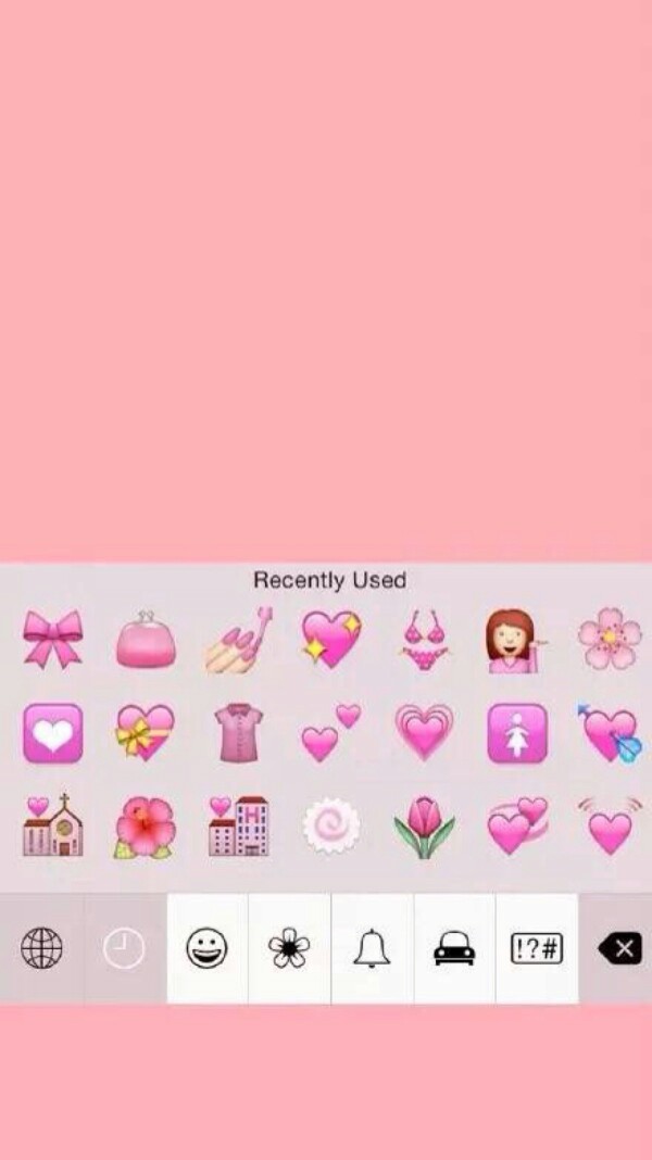 粉色emoji 壁纸 锁屏 背景图 少女