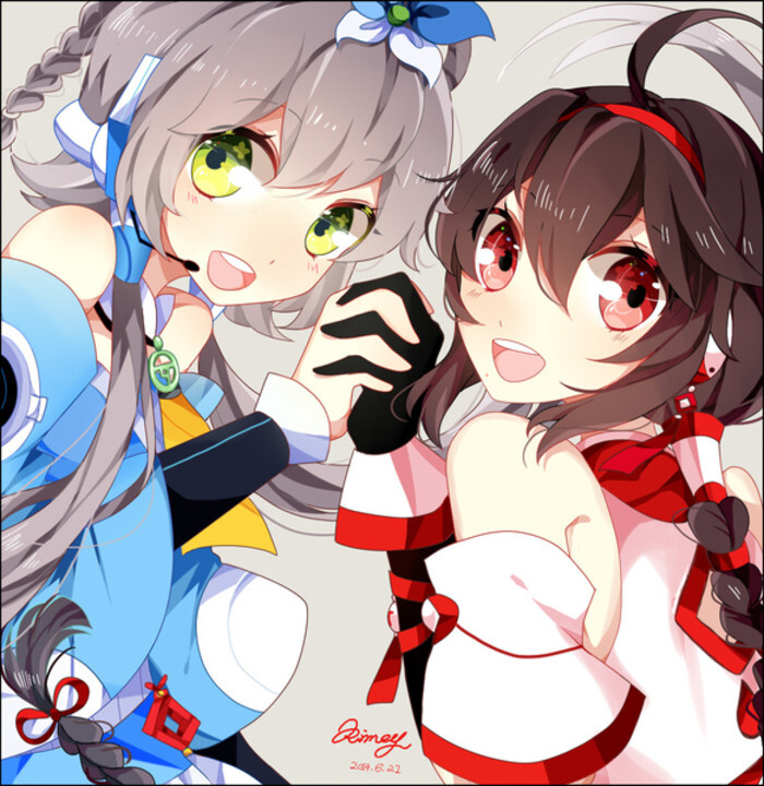 初音未来,v家,动漫美少女,巡音流歌(巡音露卡),洛天依,乐正陵,静音