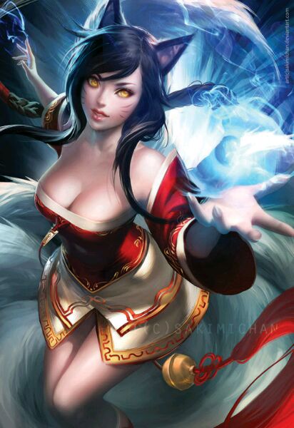 英雄联盟 lol 阿狸 萌图 可爱 九尾妖狐 游戏 ahri