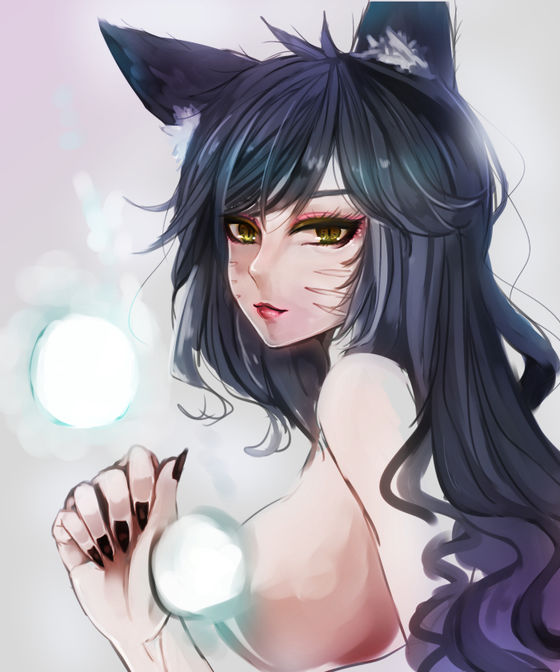 英雄联盟 lol 阿狸 萌图 可爱 九尾妖狐 游戏 ahri