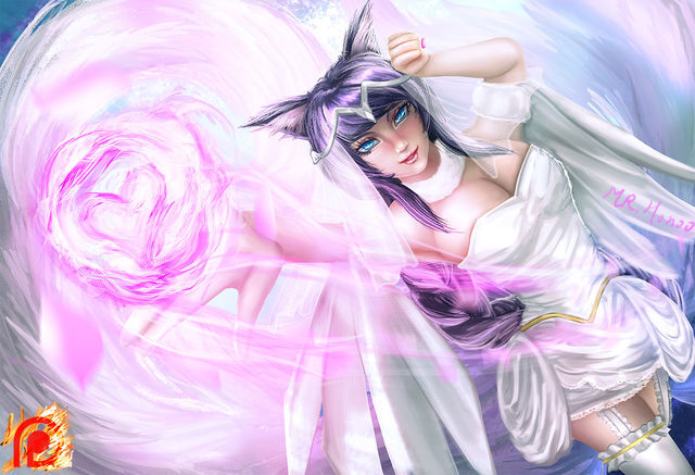 英雄联盟 lol 阿狸 萌图 可爱 九尾妖狐 游戏 ahri