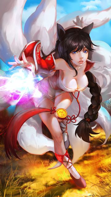 英雄联盟 lol 阿狸 萌图 可爱 九尾妖狐 游戏 ahri