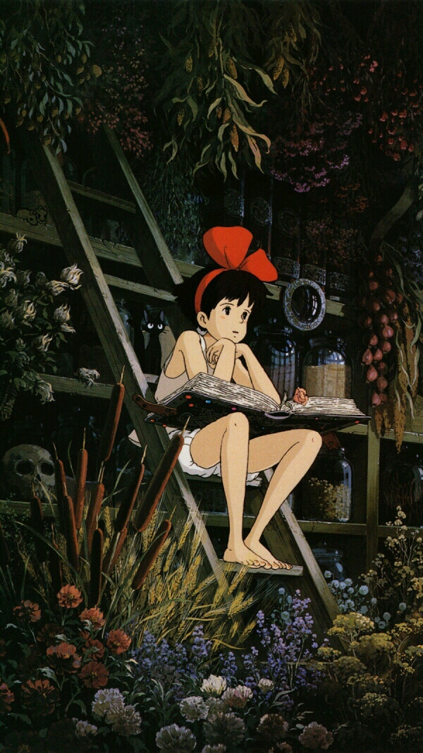 宫崎骏《魔女宅急便》日本动画电影海报