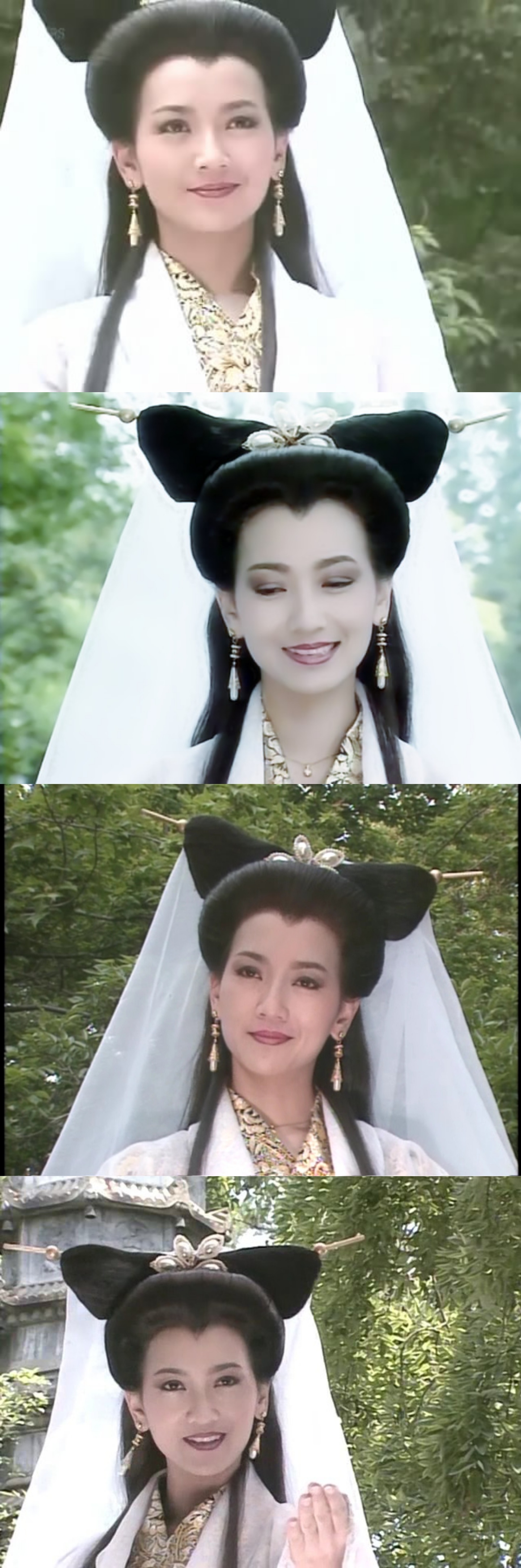 《新白娘子传奇》中的赵雅芝那时候白衣飘飘,端庄优雅的白素贞.