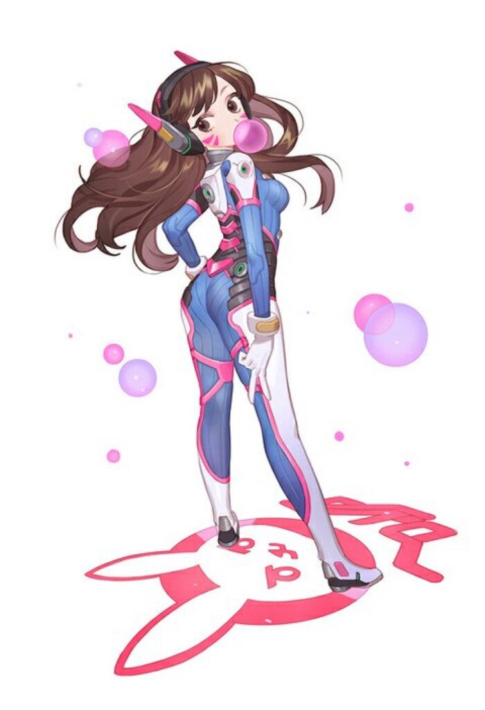 守望先锋 小q兔子 dva