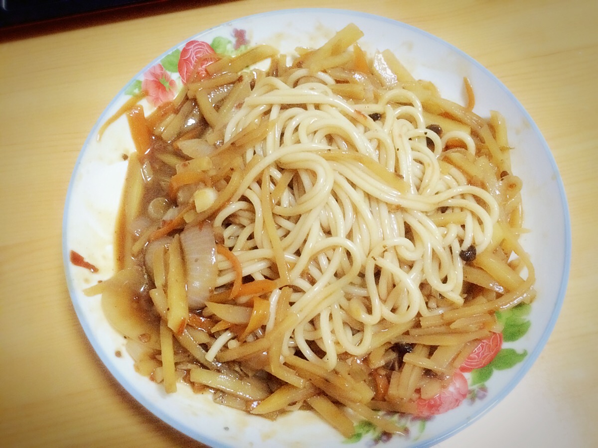 一人食——土豆丝拌面