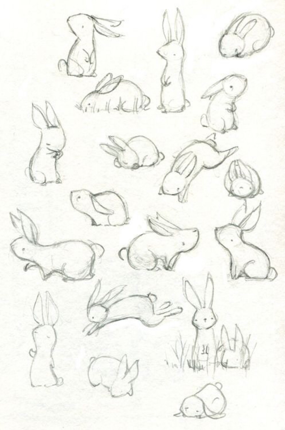 手帐hand drawn 素材 兔子