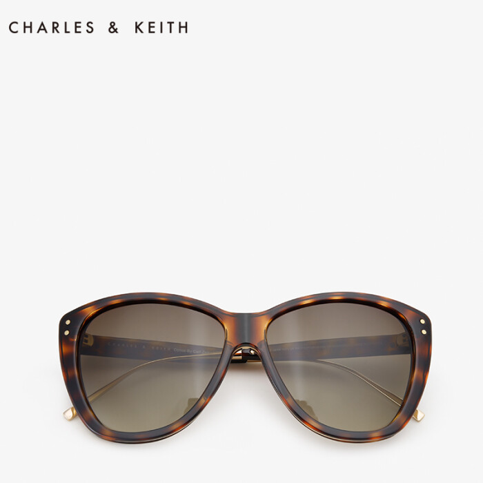 charles&keith 太阳镜 ck391280224 欧美风时尚蝴蝶全框镜女