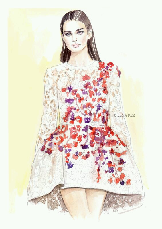 fashion illustration 时装画 #侵删