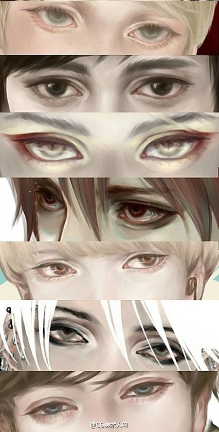 眼睛素材——来自微博@cg美术人网