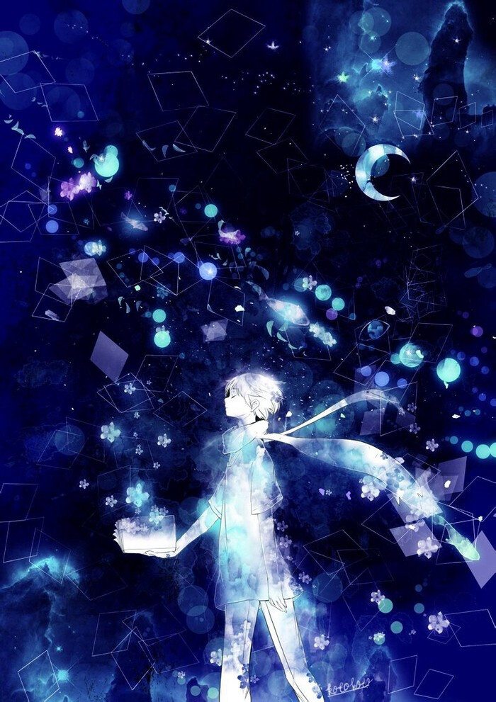 古风 意境 二次元 唯美 背景 头像 星空