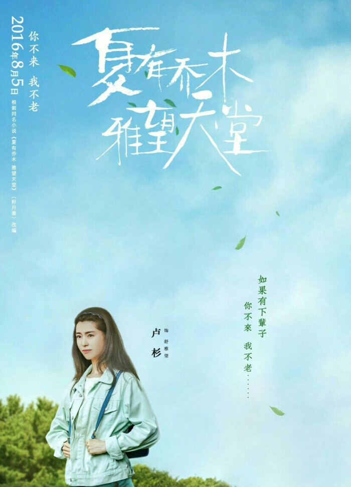 卢杉(单人海报)《夏有乔木雅望天堂》(吴亦凡,韩庚,包贝尔,张瑶)讲述