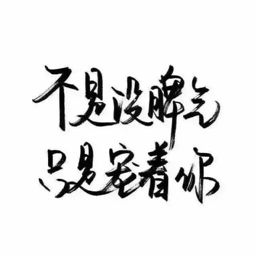 不是没脾气只是宠着你.