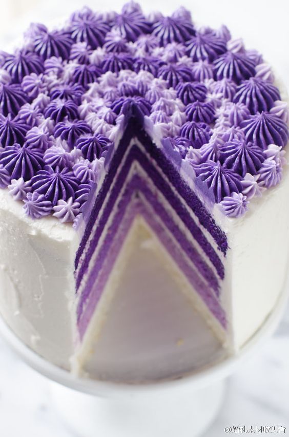 梦幻紫色蛋糕