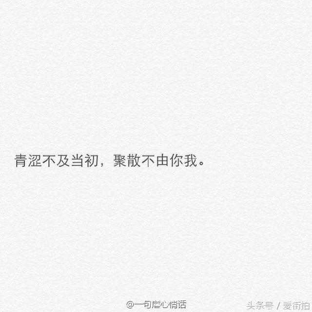 白底黑字文字暖心情话@伊姬l