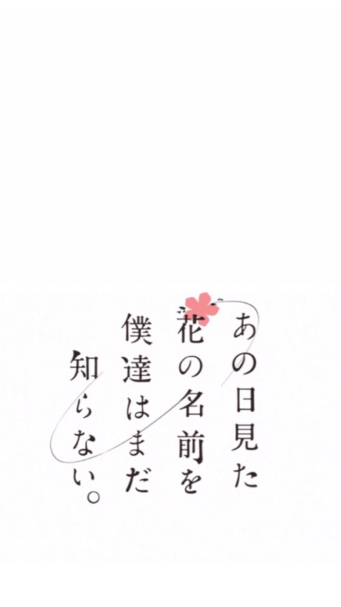 那朵花纯文字壁纸