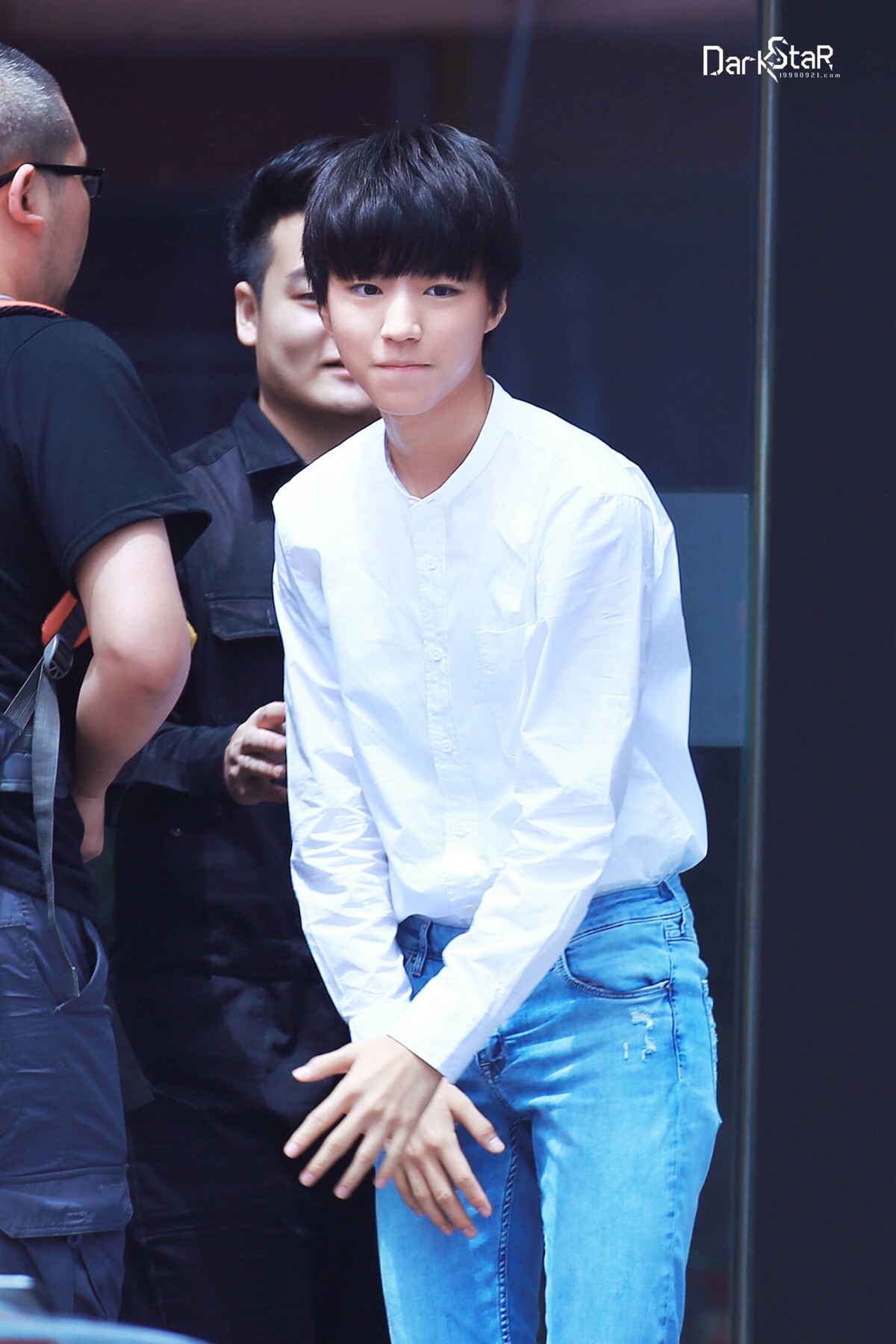 王俊凯 #tfboys 快乐大本营录制 高清 帅气