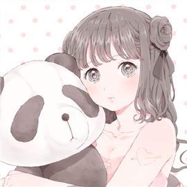 头像 动漫 少女心 粉红 熊猫 双马尾