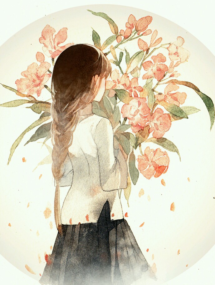小清新 二次元 意境 二次元 手绘 动漫 插画 头像 壁纸 动漫 唯美