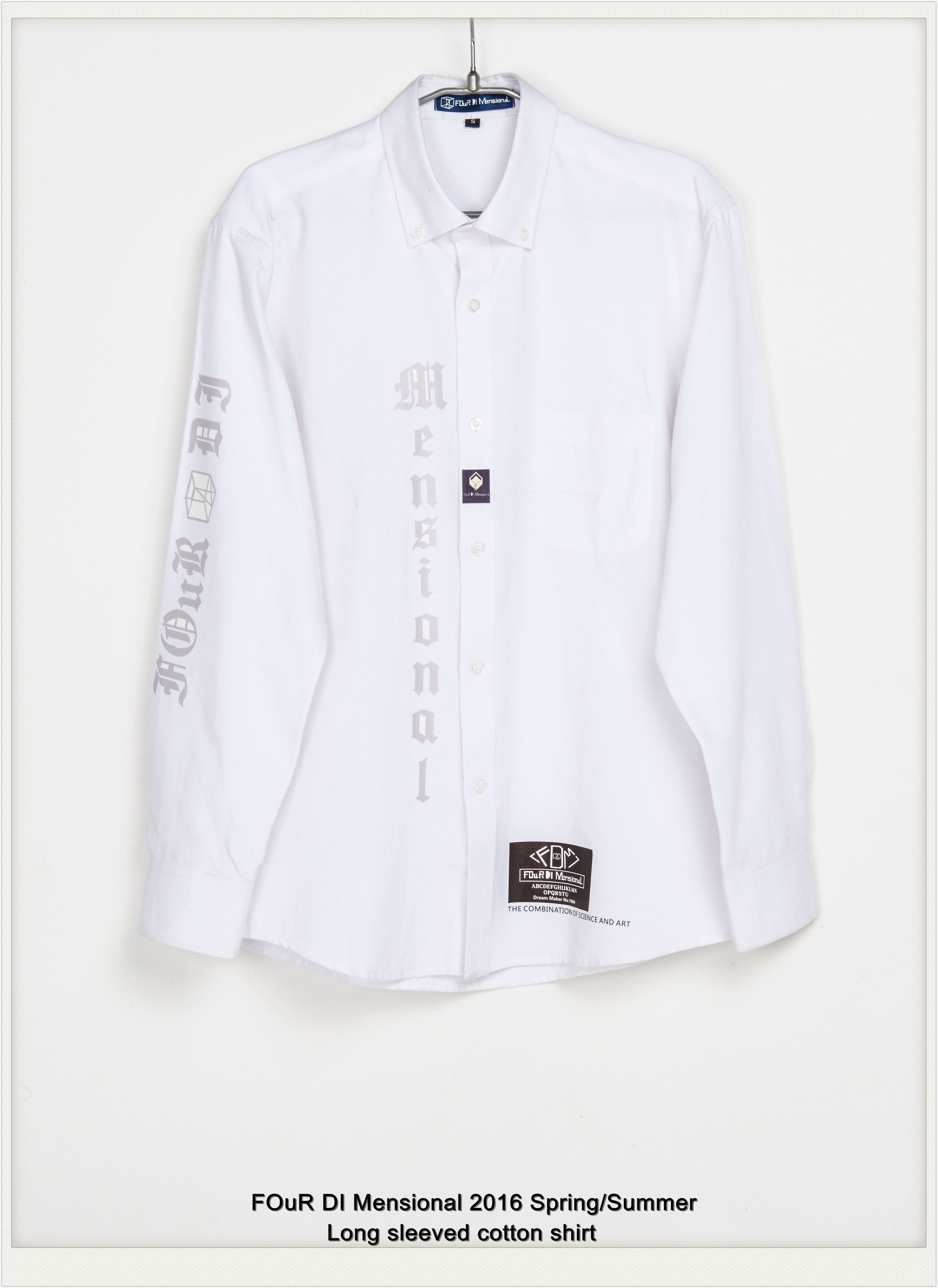 four di mensiona 2016 s/s cotton shirt 长袖纯棉衬衫