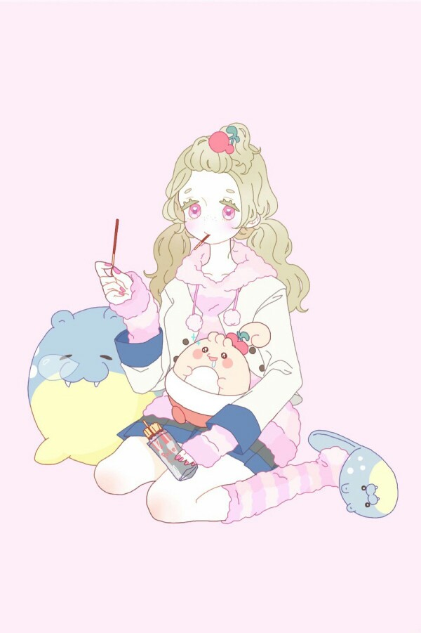 "拿图点赞"软妹 萌妹 原宿 卡哇伊 少女 梦幻 日系可爱