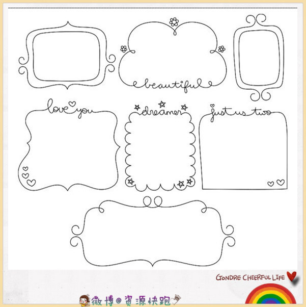 【手绘手帐绘画素材】#资源分享# #手帐# #简笔画# 日记插画&相册diy