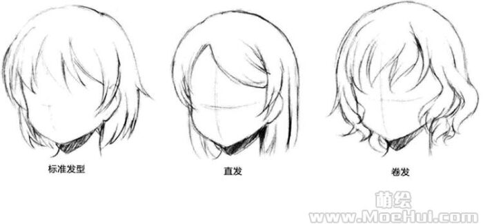 萌系美少女漫画技法-10.发型的特征   萌