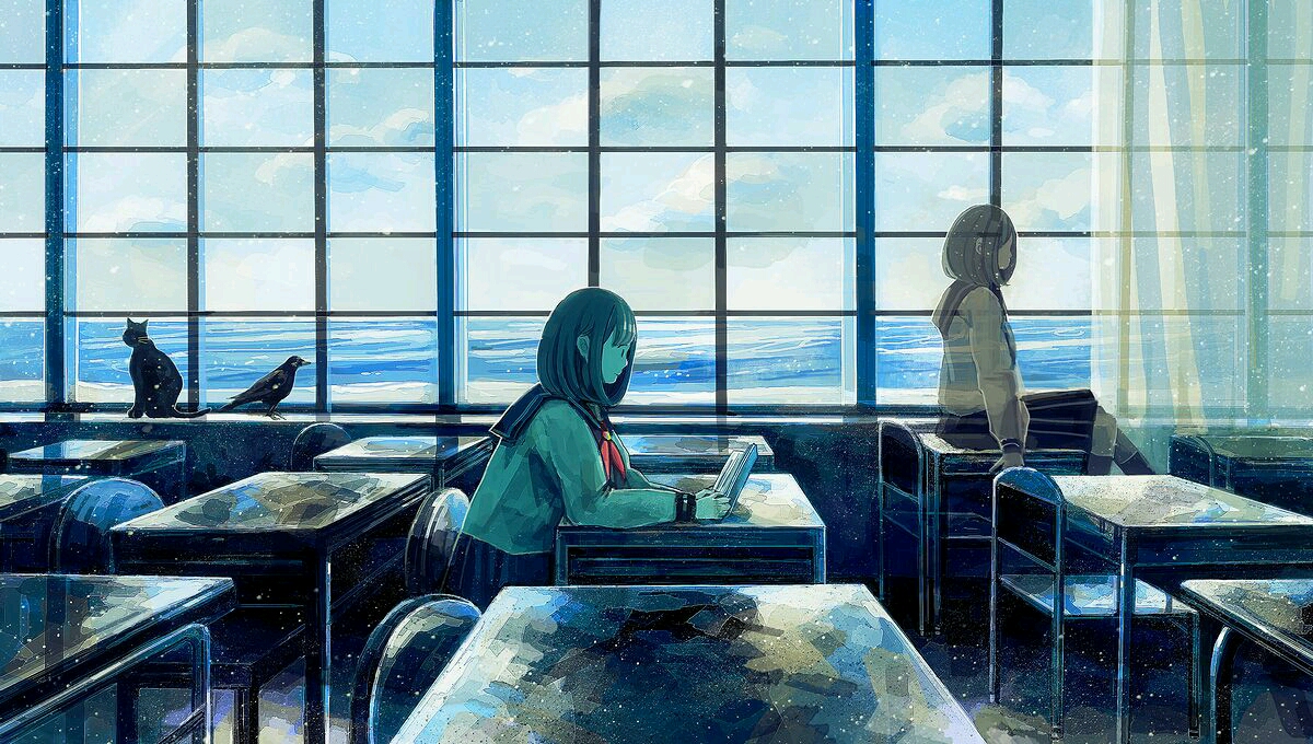 p站 pixiv【未经作者允许搬运 侵删致歉】萌 小清新 二次元 意境 二