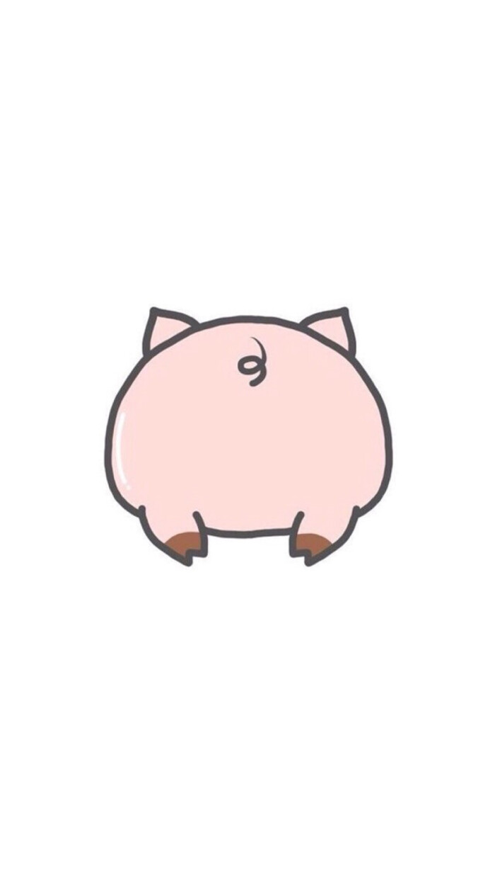 壁纸#锁屏#屁屁系列#一只猪猪
