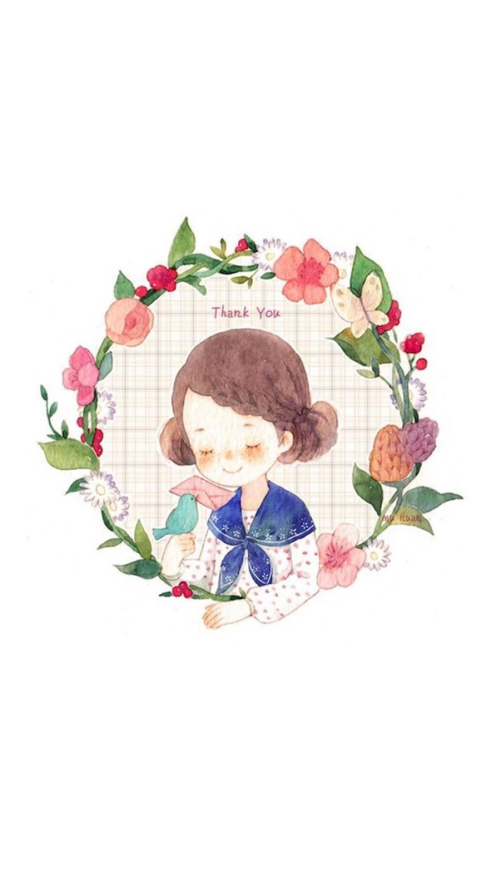 可爱 简单 插画 手绘 萌物#平铺 卡通 手机壁纸"