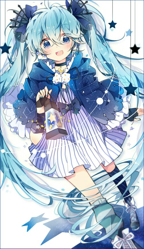 初音未来 雪初音 壁纸 少女 动漫 萌 唯美 pixiv 【想要作者名字的