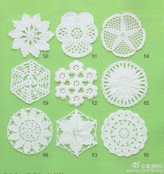 蕾丝花片图解分享