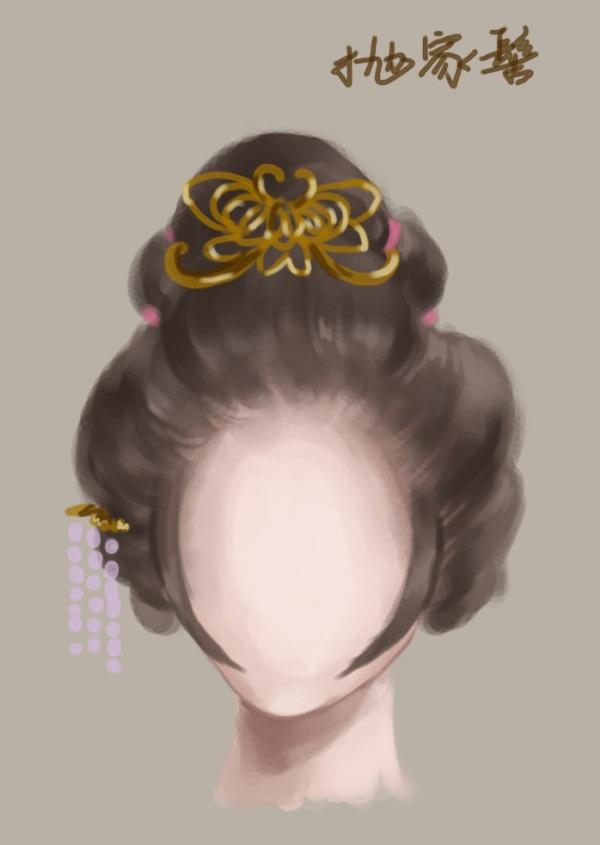 【古代女子发型大全】这么多美丽的名字,得承载多少女儿心思的进退回
